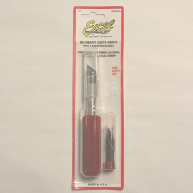 Excel 19005 Heavy Duty Red Knife w/Safety Excel 19005 Heavy Duty Red Knife w/Safety